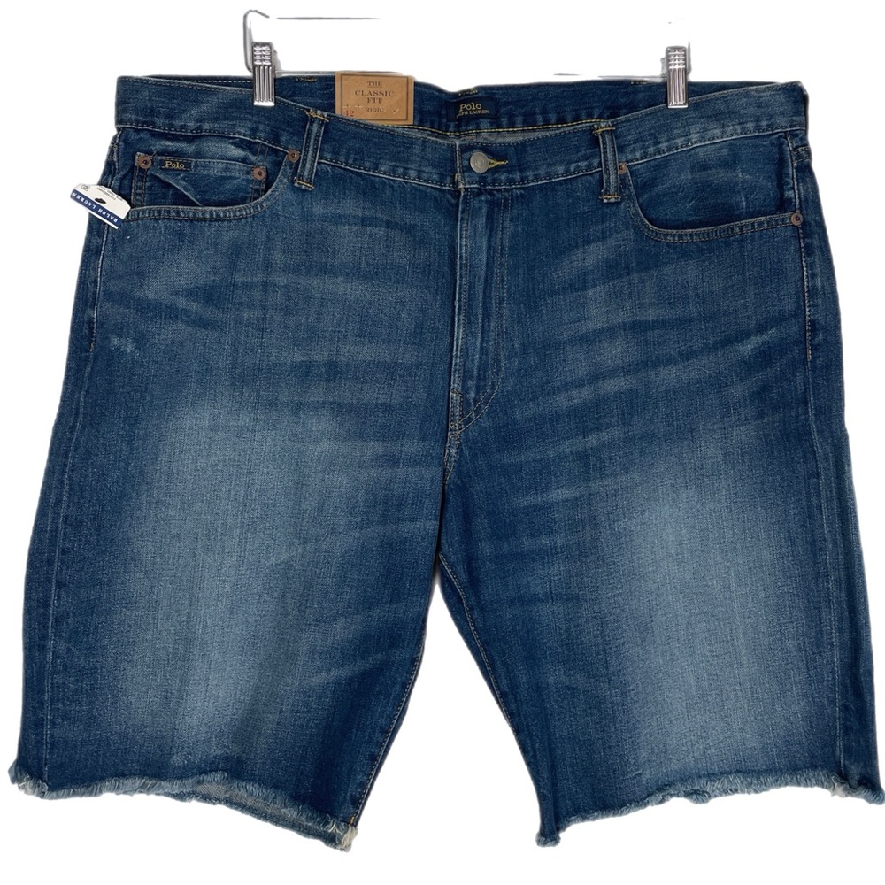 Polo Ralph Lauren Classic Fit Cut Off Denim Shorts Sz 42